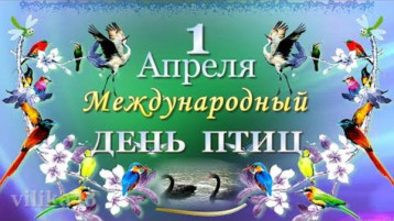 1 апреля - Международный день птиц. 1 апреля - Международный день птиц.